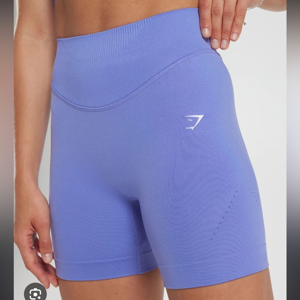 Gymshark sweat seamless grape blue shorts